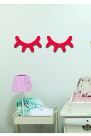 Red Wooden Lash 2 Pcs Decorative Lash Kids Room Decorative Ornament - Swordslife