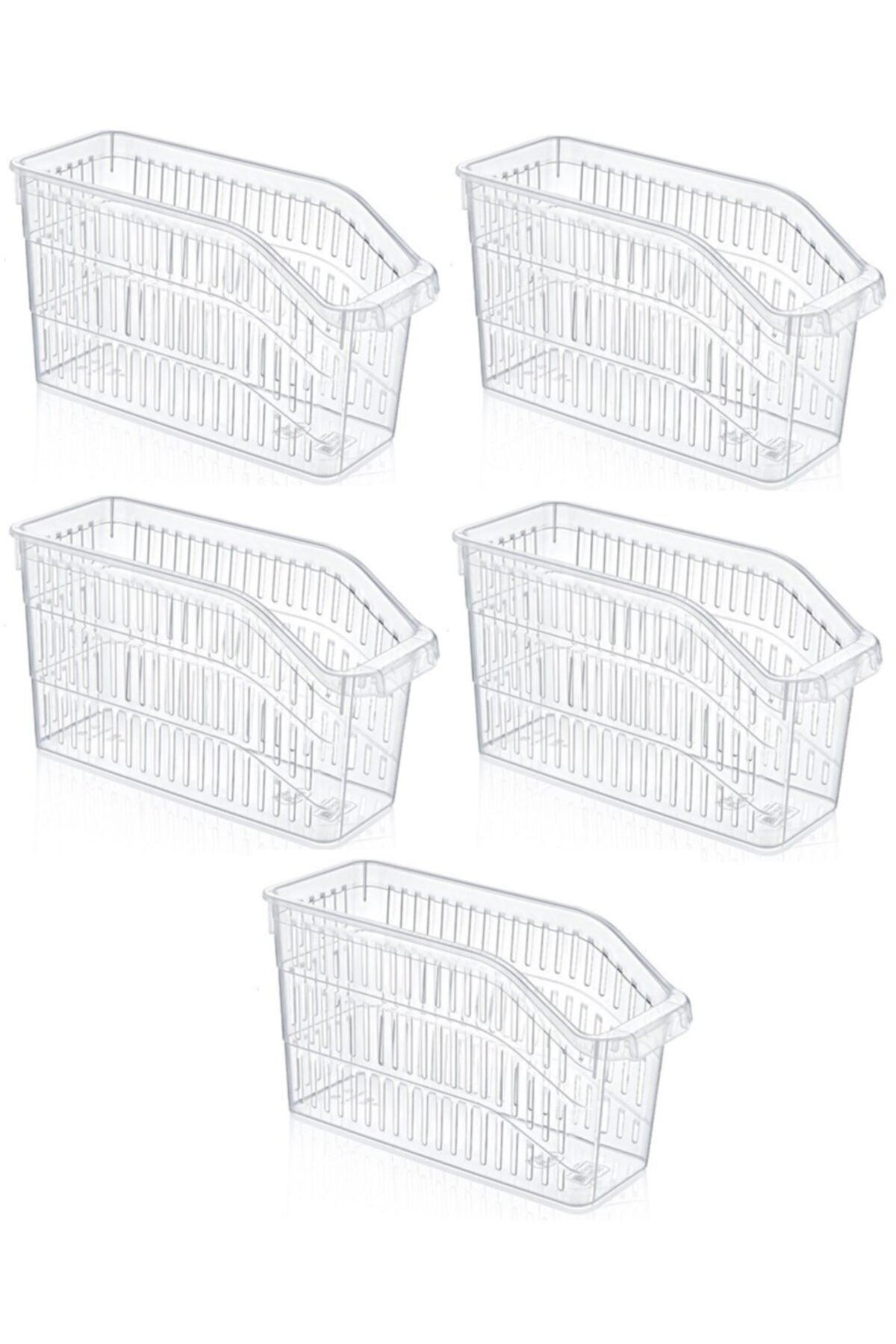 Refrigerator Basket Cabinet Organizer Basket Organizer Transparent 5 pcs 30x17x16 No :2 - Swordslife