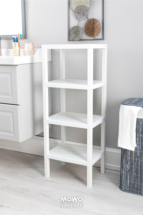 Shelf 4-Tier Organizer Plastic Shelving Unit