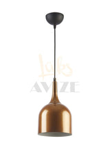 Reina Modern Design Metal Headboard Copper Color Pendant Lamp Cafe - Kitchen Single Chandelier - Swordslife