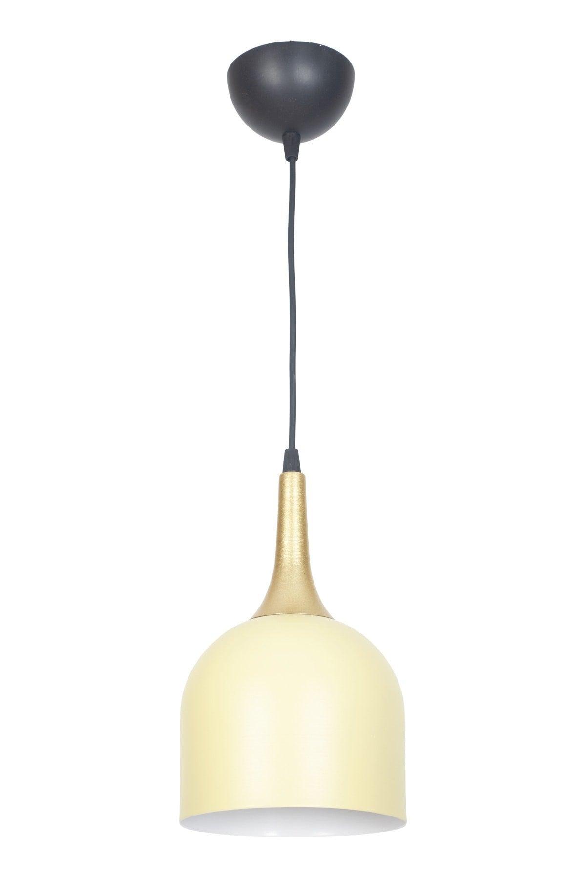 Reina Modern Design Metal Headboard Cream Color Pendant Lamp Cafe - Kitchen Single Chandelier - Swordslife