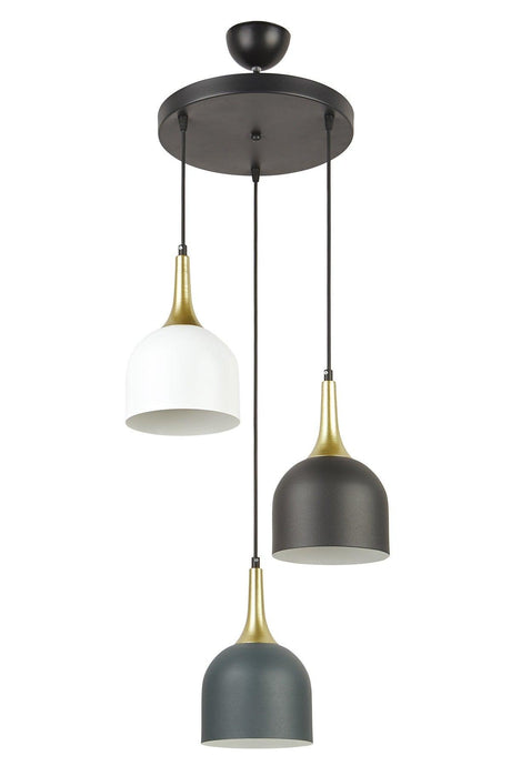 Reina Special Design Modern Sport Decorative Cafe Kitchen Anthracite Black White Pendant Lamp 3 Piece Chandelier - Swordslife