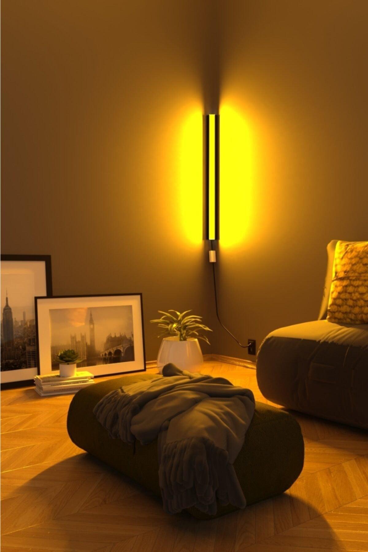 Remote Controlled Corner RGB Led Lampshade Sconce Night Light Operated - Swordslife