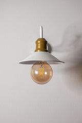 Retro White Single Wall Sconce - Swordslife