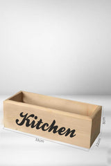 Retro Wooden Box Organizer - Kitchen Organizer - Decorative Box - Kitchen Shelf - Oil Pot Box - Swordslife