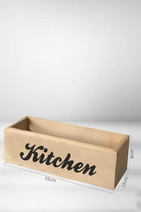 Retro Wooden Box Organizer - Kitchen Organizer - Decorative Box - Kitchen Shelf - Oil Pot Box - Swordslife
