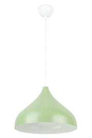 Reyes Special Design Modern Sports Decorative Cafe-kitchen Green Inside White Pendant Lamp Single Chandelier - Swordslife
