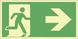 Rescue sign - escape route on the right - longevity - Swordslife