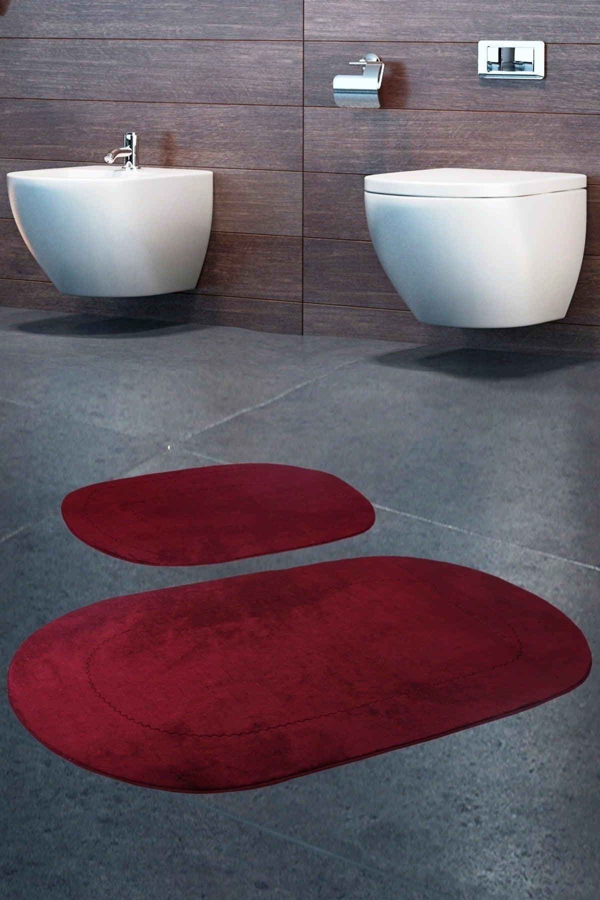 Rixos Plum Set of 2 Bathroom Carpet Mats