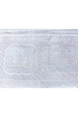 Rochelle Mink Emboss Double Blanket - Gray - Swordslife