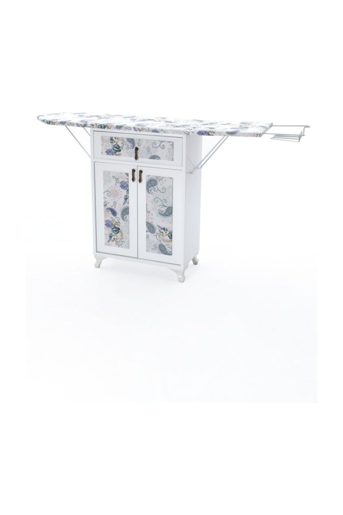 Rose Blue Cabinet Ironing Board - Swordslife