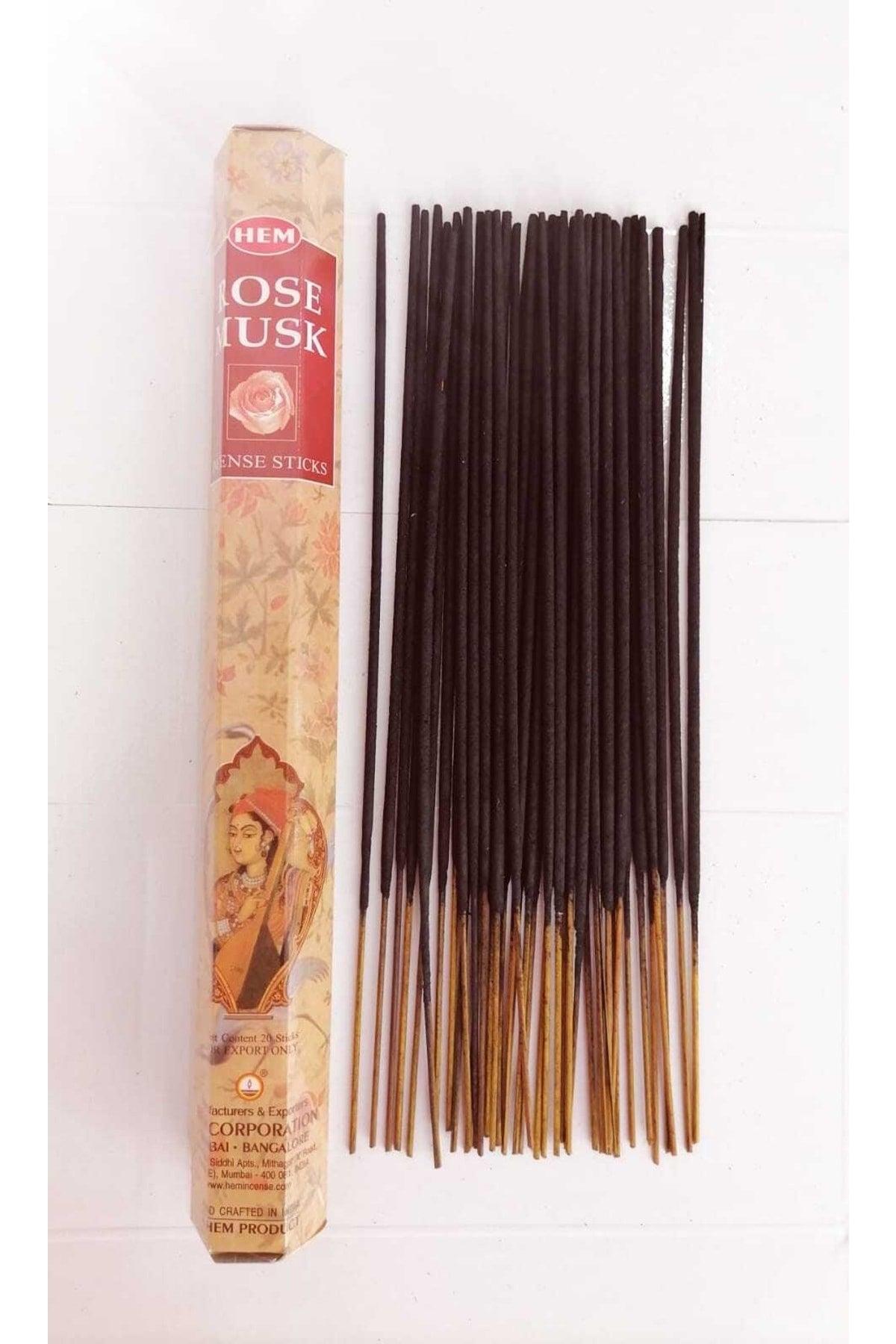 Rose Flavored Musk Scented 1 Box Stick Incense 20