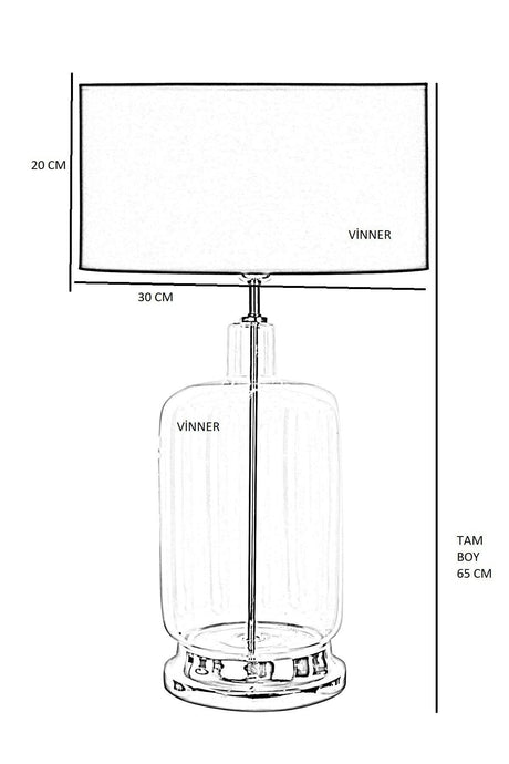 Rouen Gold Leg Modern Special Design Glass Lampshade - Cream with Gold Stripe - Swordslife