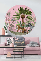 Round Circle Forest Wall Sticker - Swordslife