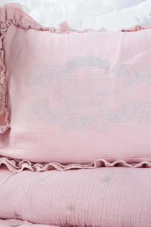 Royale Blush 100% Cotton Muslin Embroidered Private Baby Quilt Set - Swordslife