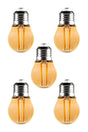 Rustic Led 5 Pcs Bulb Yellow Ball