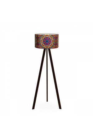 Rustic Patterned Wooden Tripod Floor Lamp Ayd-2793 - Swordslife