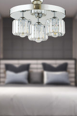 Sabrina 3L Runde verchromt Plafonyer Crystal Stone Modern Design Kristal Hall Chandeler - Swordslife