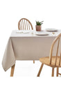 Plain Linen Tablecloth Modern Plain Unprocessed Cotton Basement Linen Square Rectangle Round Coverlet - Swordslife