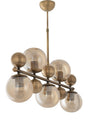 Cluster 5 Lined Tumbled Yellow Pendant Chandelier - Çakır Chandelier - Swordslife