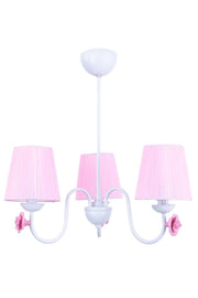 Samara Kinderzimmer 3 Lü Kronleuchter Weiß (Pink Hat) - Swordslife