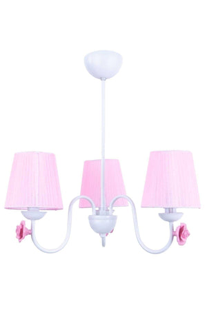Samara Kinderzimmer 3 Lü Kronleuchter Weiß (Pink Hat) - Swordslife