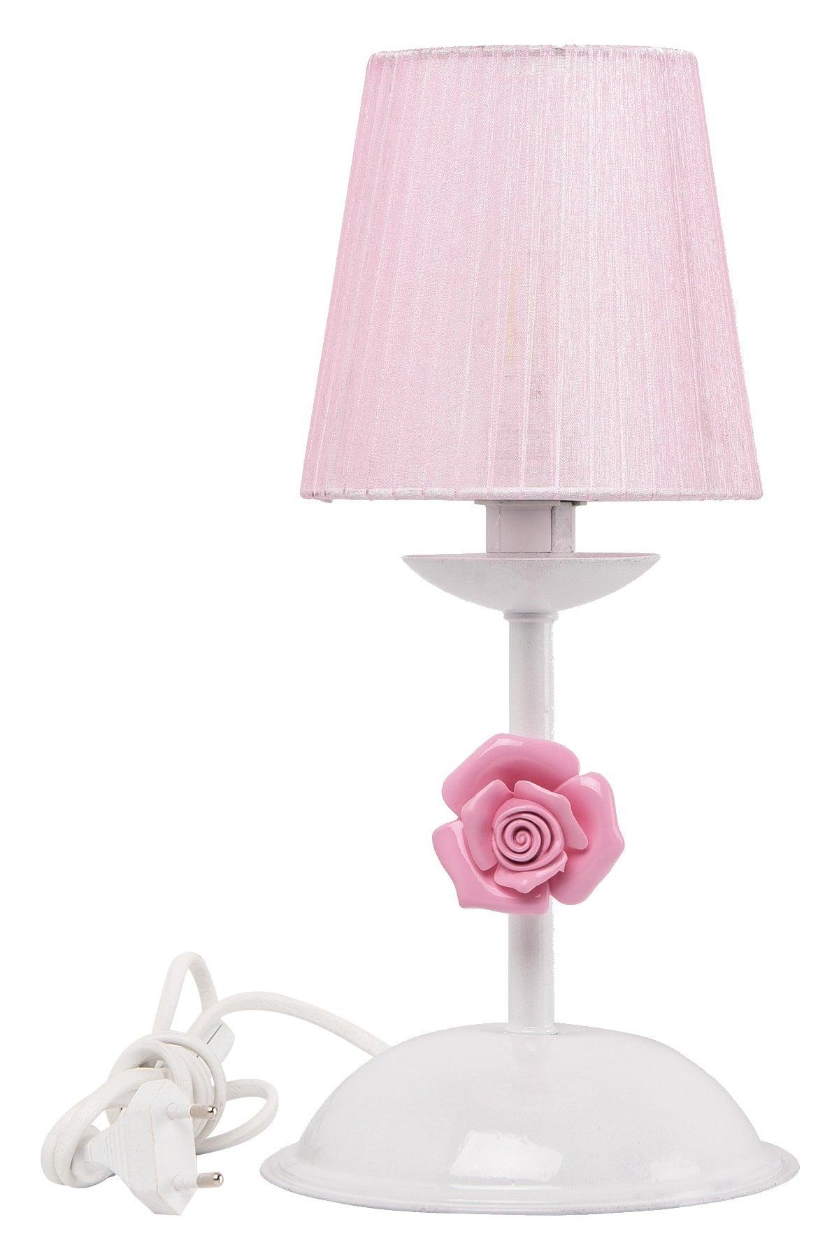 Samara Lampshade White (with pink cap) - Swordslife