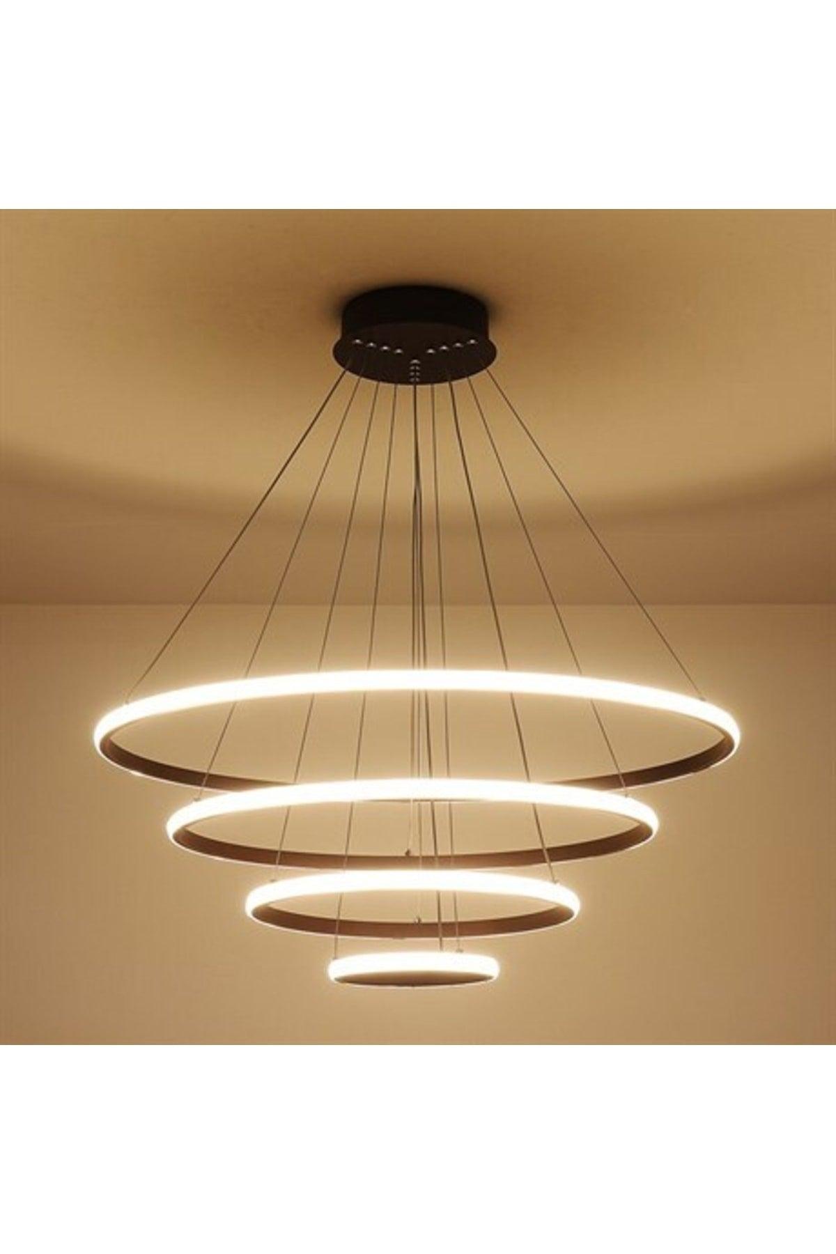 Samsung Led Dreaming Ø100+75+ 50+25cm Outward Light Quadruple Pendant Lamp Led Chandelier - Swordslife