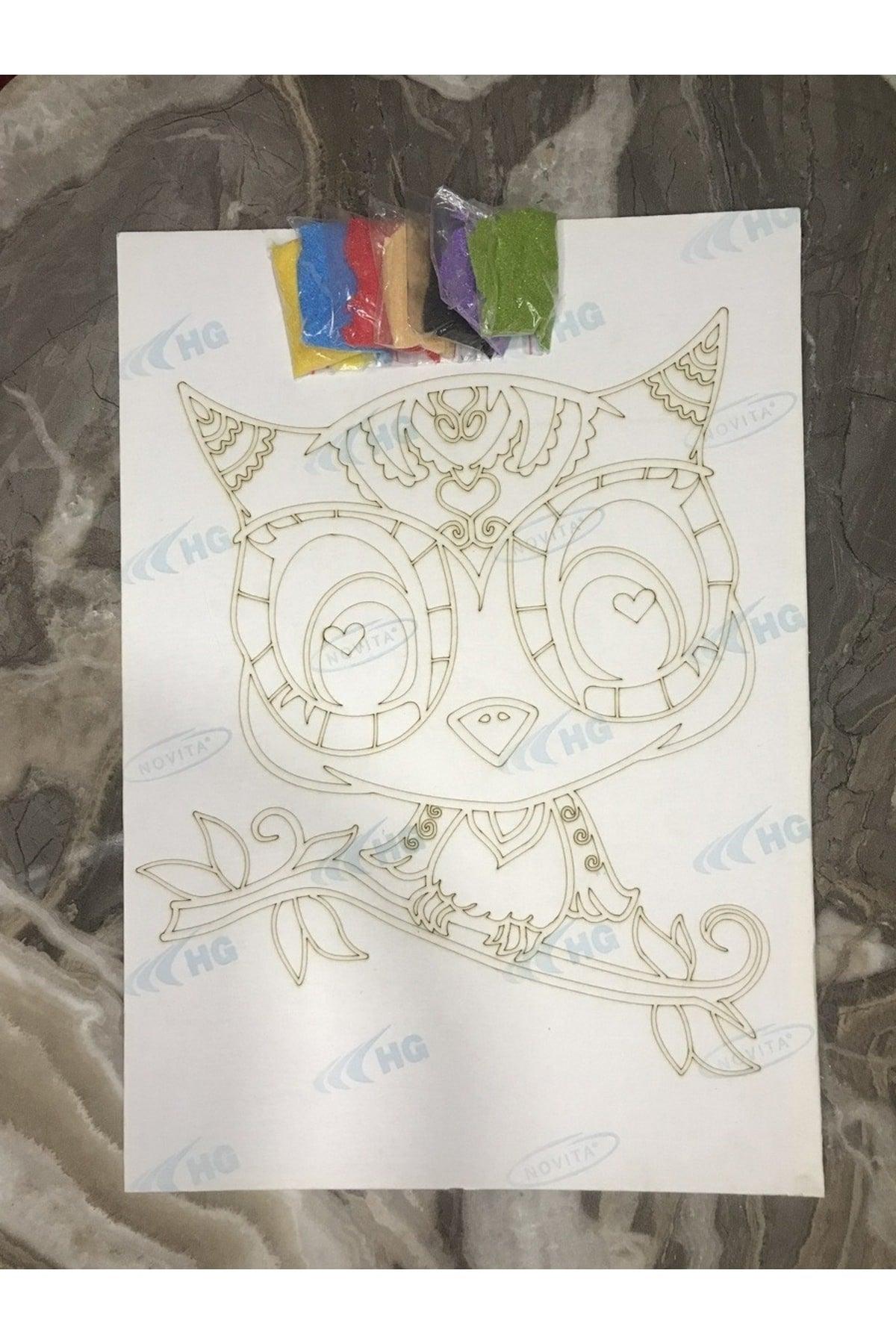 Sand Painting Set Owl