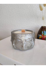 Sandal Wood 100% Soy Wax Silver Decorative Vegan Candle - Swordslife