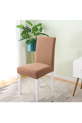 Chair Cover Beige Color Lycra Washable. - Swordslife