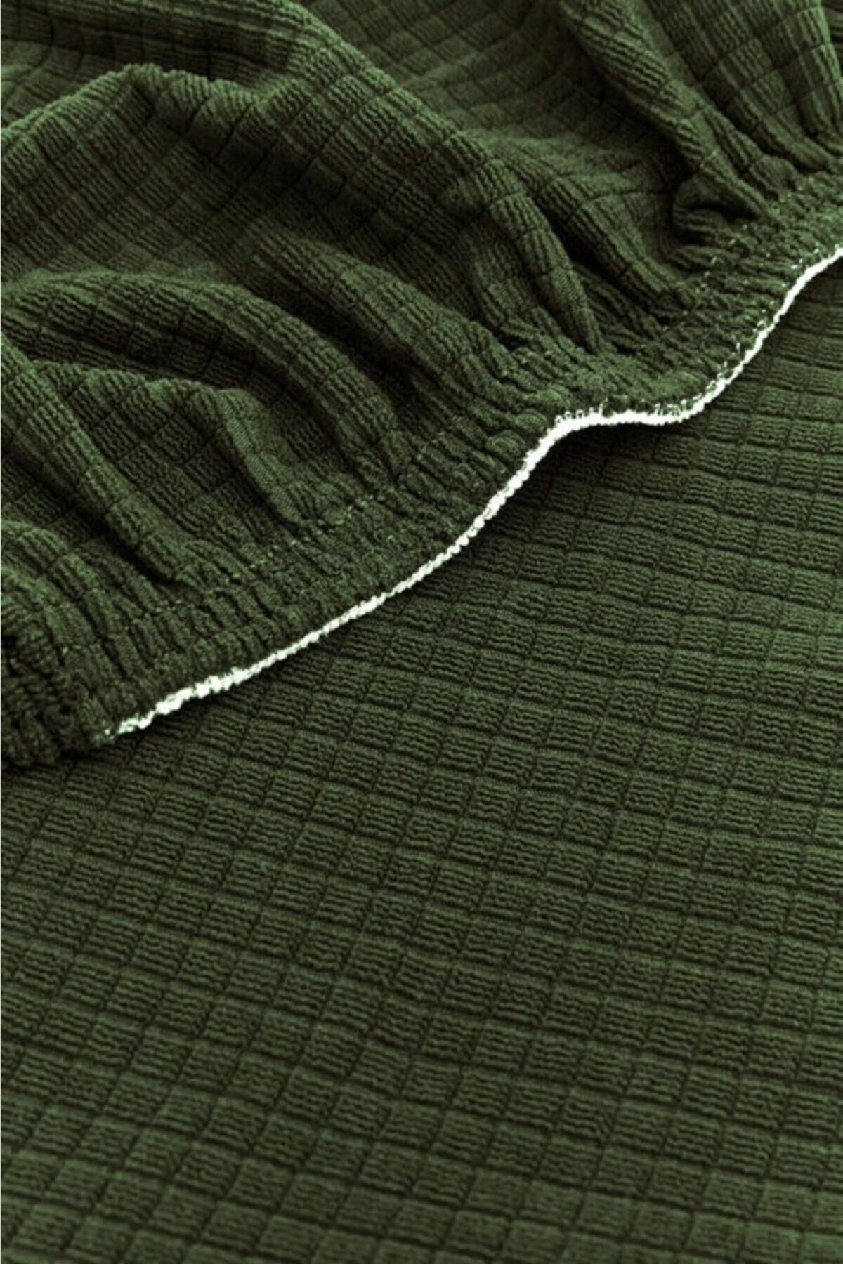 Chair Cover Khaki Green Color Lycra Washable 1 Piece - Swordslife