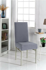 Chair Cover Dark Gray Color Lycra Washable 1 Piece - Swordslife
