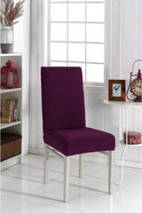 Chair Cover Purple Color Lycra Washable 1 Piece - Swordslife
