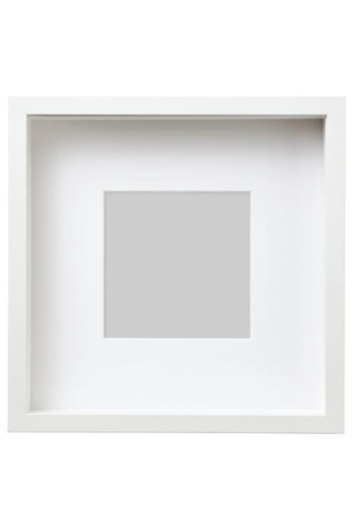 Sannahed White Color Frame Home Decoration 25x25 Cm 1 Piece - Swordslife