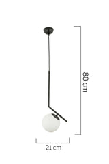 Sara Single Black Pendant Lamp Modern Pendant Lamp Kitchen