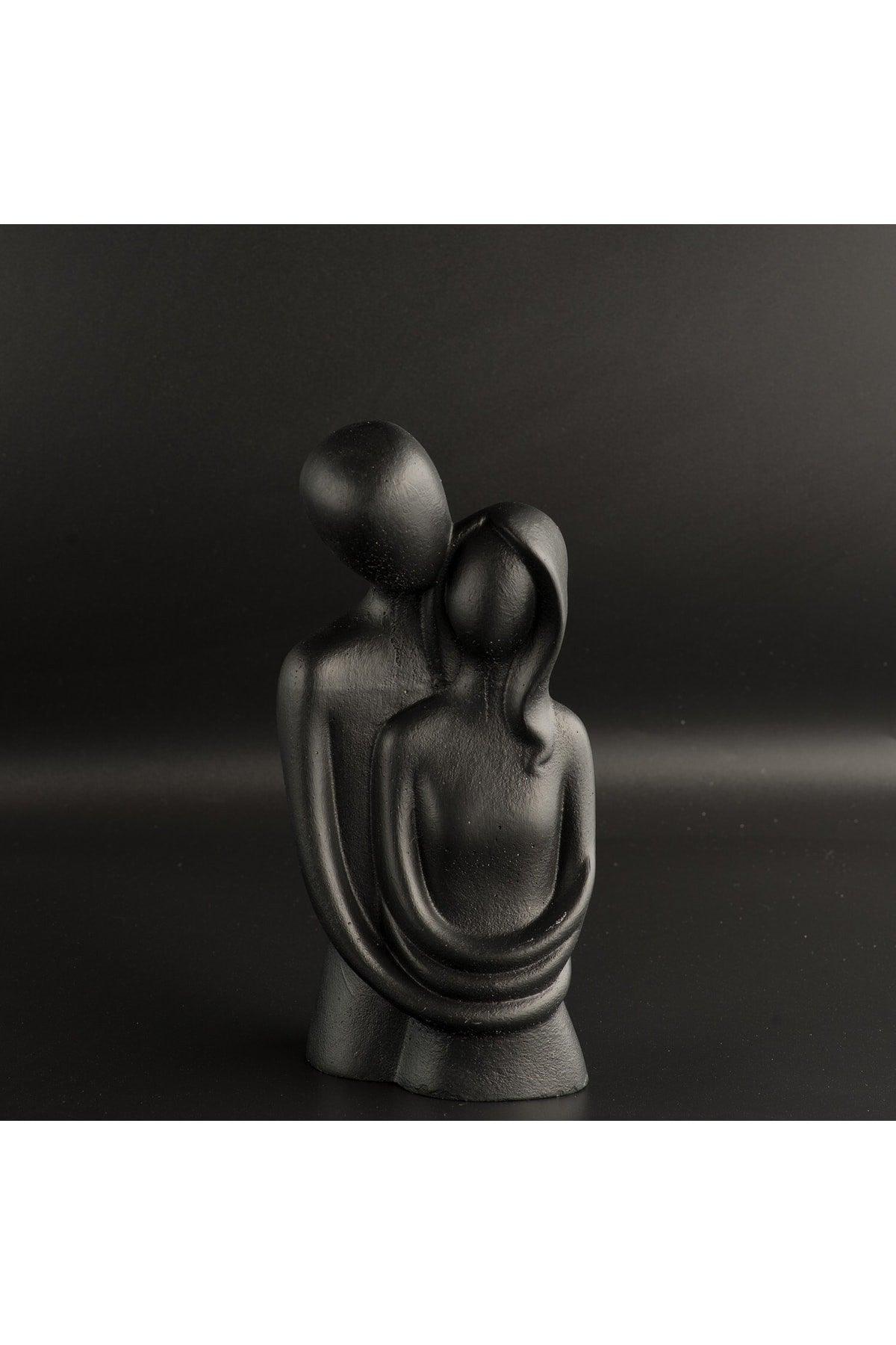 Hugging Couple Black Sculpture / Bust / Trinket - Swordslife
