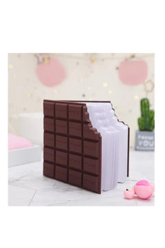 Chocolate-scented square notebook with soft cover