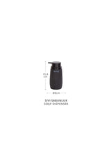 Black Lined Liquid Soap Dispenser