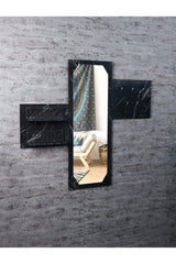 Black Marble Patterned Decorative Octagon