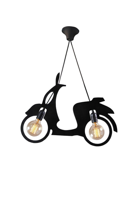 Scooter Motor Bike Chandelier Pendant Lamp Modern Rustic Decorative Lamp Teenager-kids Room - Swordslife