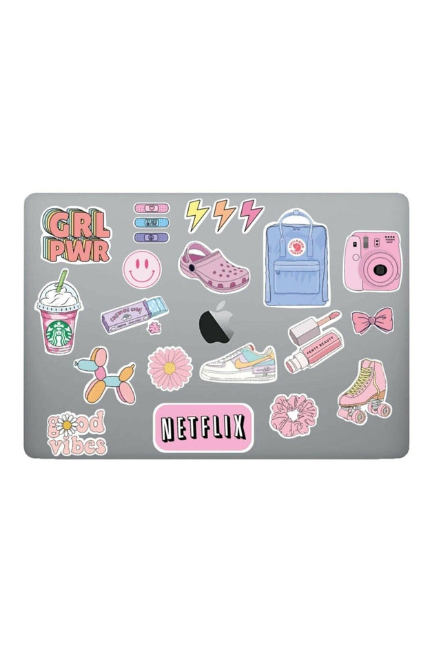 Scratchproof Waterproof Pinky Themed Laptop &