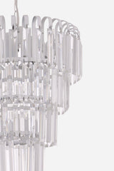 Waterfall 35 Lux 4 Tier White Suspended Chandelier - Çakır Chandelier - Swordslife