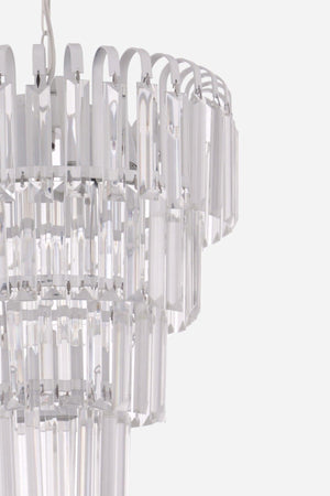 Waterfall 35 Lux 4 Tier White Suspended Chandelier - Çakır Chandelier - Swordslife