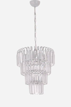 Waterfall 35 Lux 4 Tier White Suspended Chandelier - Çakır Chandelier - Swordslife