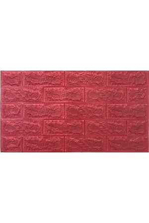 Self Adhesive Red Brick Pattern Wallpaper Panel 70x38 - Swordslife