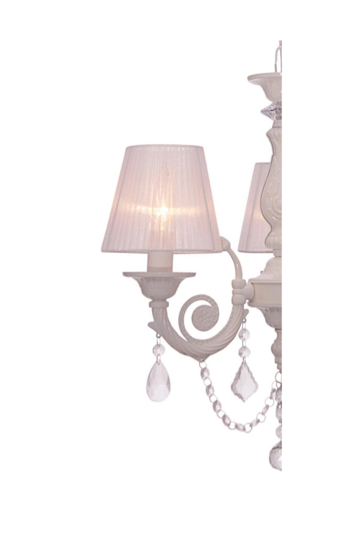 Senay 3-piece minimalist design chandelier with white cap - Swordslife