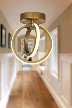White LED ceiling light fixture with daylight color temperature