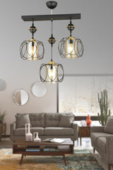 Sequential Black 3-Set Sapphire Downward Facing Luxury Chandelier - Swordslife