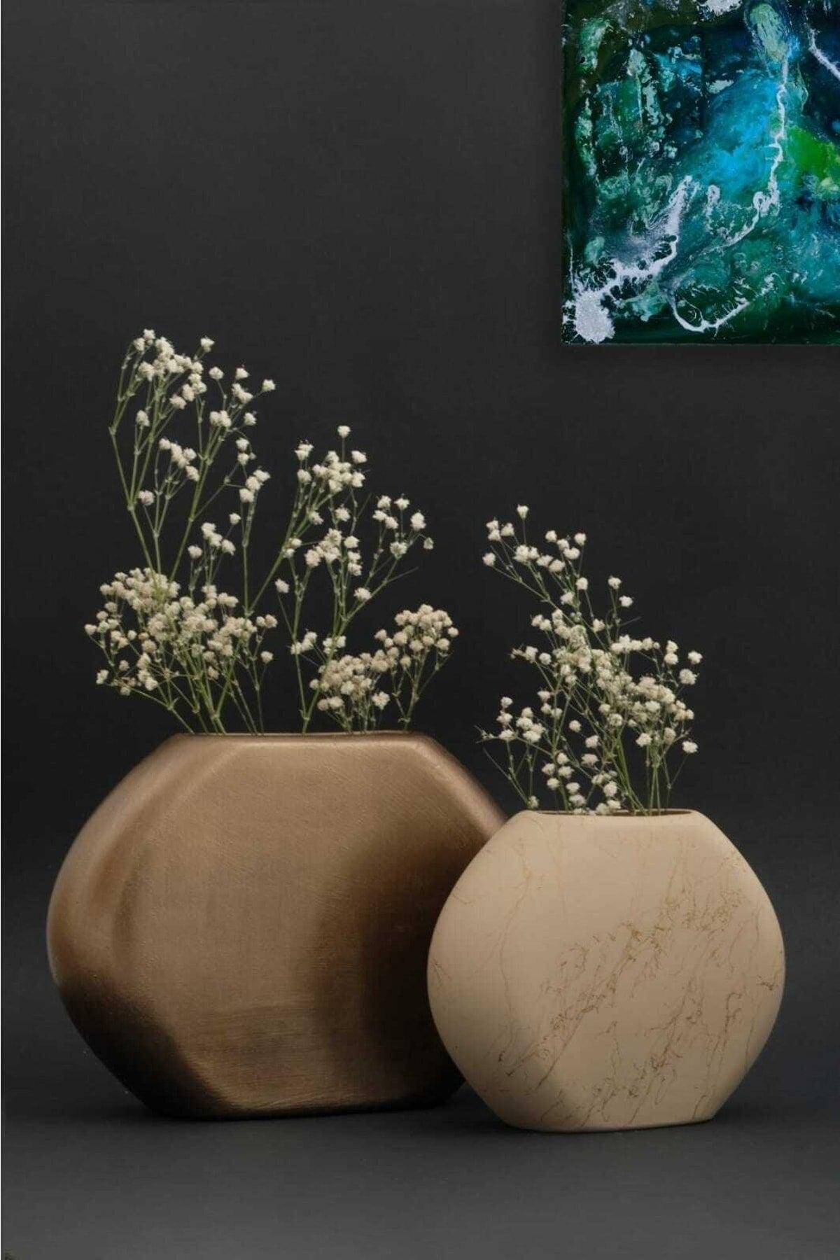 Ceramic Vase Decorative Handmade Ceramic Vase Set of Two - Swordslife